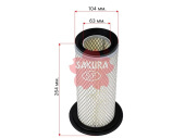Фильтр воздушный A5665 Sakura
