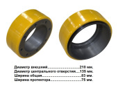 Колесо ведущее 210х75 02.QDL.0272