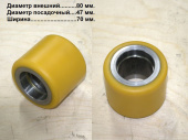 Ролик полиуритановый 80х70 02.LZ.0064 без подшипника