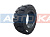 Шина цельнолитая (суперэластик) 140/55-9 Black Quick ECORUN Solid ATLAPEX