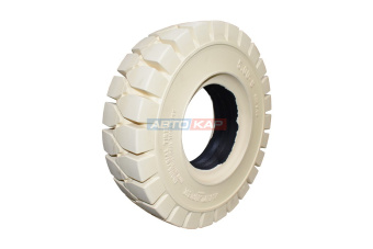 Шина суперэластик 5.00-8  ECORUN Solid white ATLAPEX уменьш.